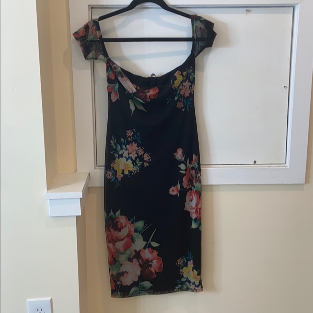 Black floral Charlotte Russe Dress